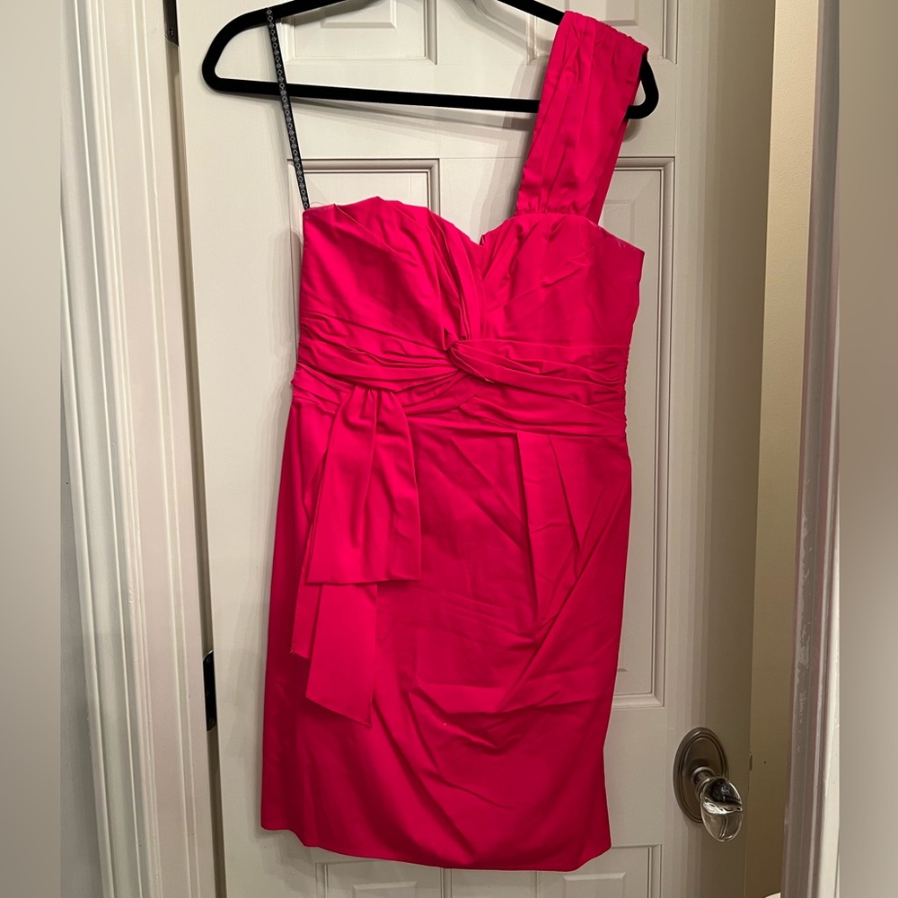 Nanette lapore pink one shoulder dress
